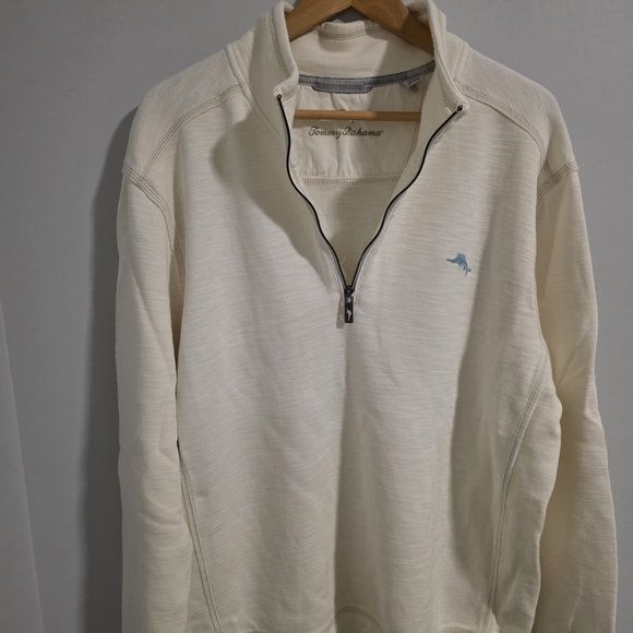 Tommy Bahama Men's Tobago Bay 1/2 Zip Pullover Sweatshirt XL Pima Cotton Tencel - Picture 7 of 11